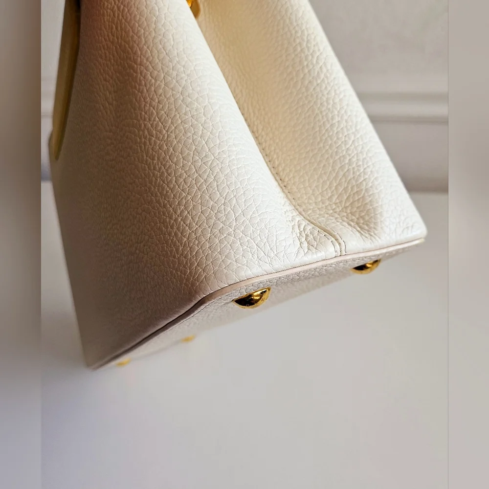 Louis Vuitton Beige & Yellow Capucines PM Two-way Bag